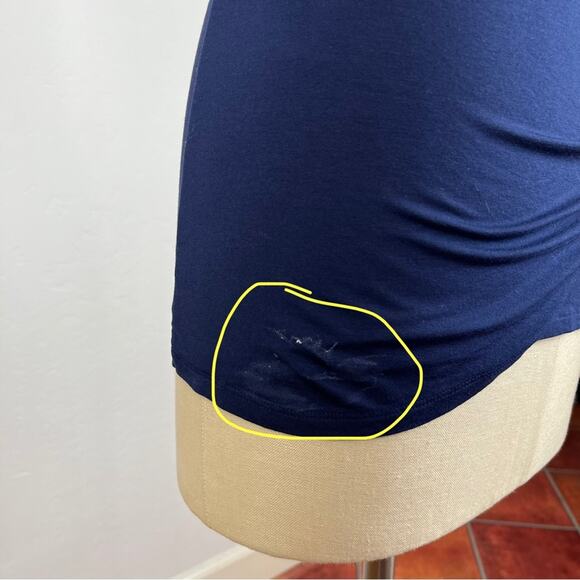 Pure Collection Blue Ruched Top - Picture 6 of 9